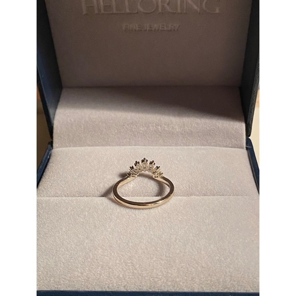 Art Deco Style 14k “Vanilla Gold”  Diamond Ring Enhancer - Picture 4 of 5